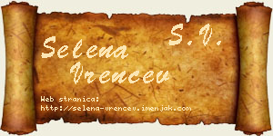 Selena Vrenčev vizit kartica